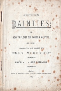 Dainties, New Zealand's First Cookery Book